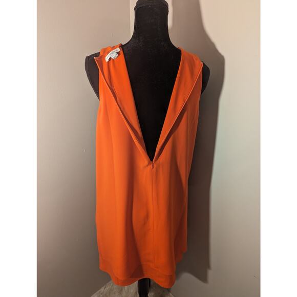 Carolina Belle Montreal orange sleeveless dress Sz 6 - Picture 4 of 6